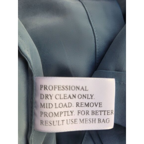 Nat Nast Y2K Silk Camp Shirt Men XL Rain Blue Black Embroider Retro Bowling Styl - Picture 9 of 13